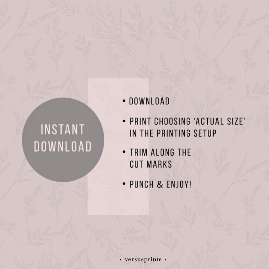 Inserto STAMPABILE Lista Regali per Agende formato Pocket, Fronte Retro