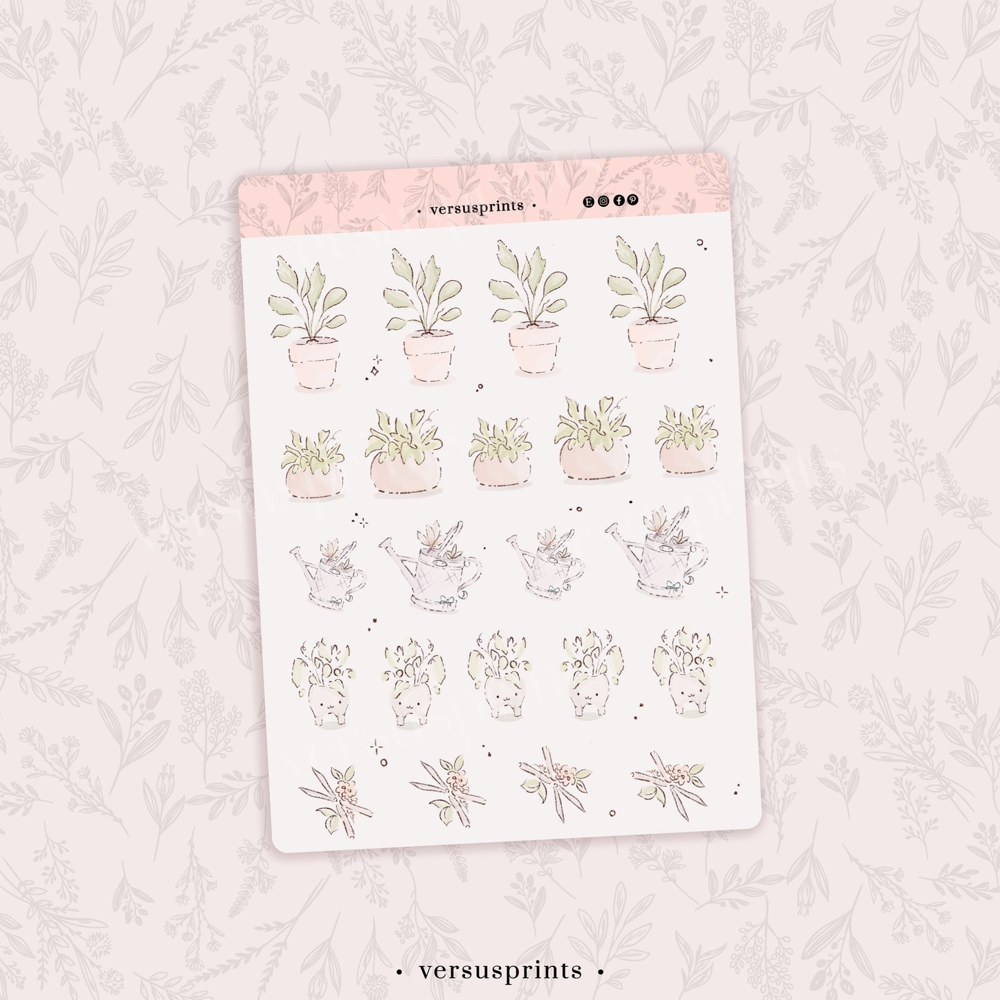 Adesivi decorativi per Planner, Giardinaggio e Piante