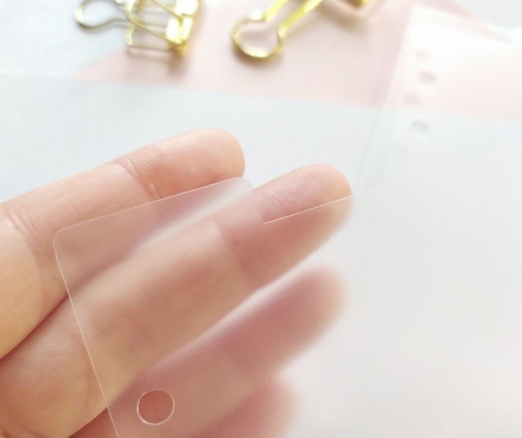 Blank Frosted PVC Dividers With Top Tabs
