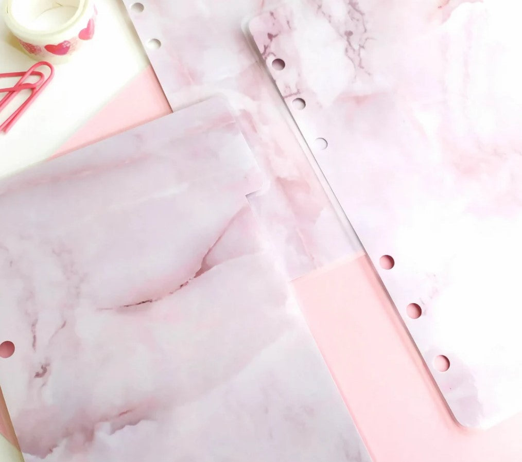 Pink Marbled Laminated Dividers