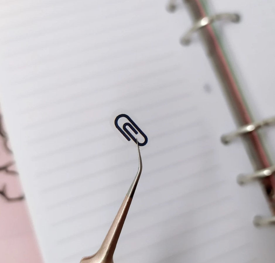 Paper Clip Icon Clear Stickers