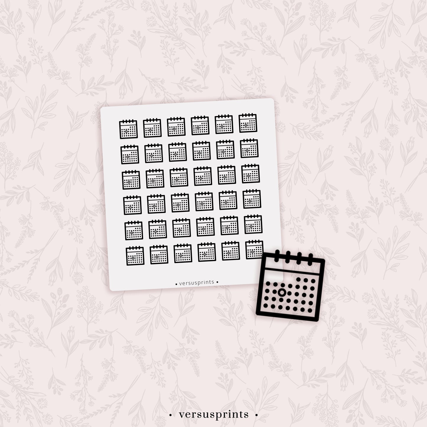 Adesivi Trasparenti Icone Funzionali, Calendario/Schedule