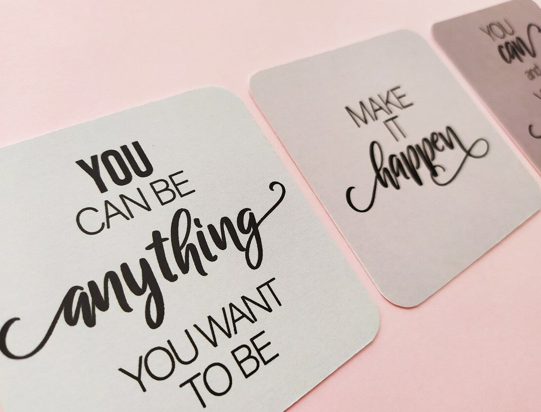 Planner Cards, Journaling Cards, Inspirational Stationery, Neutral Gradient Planner