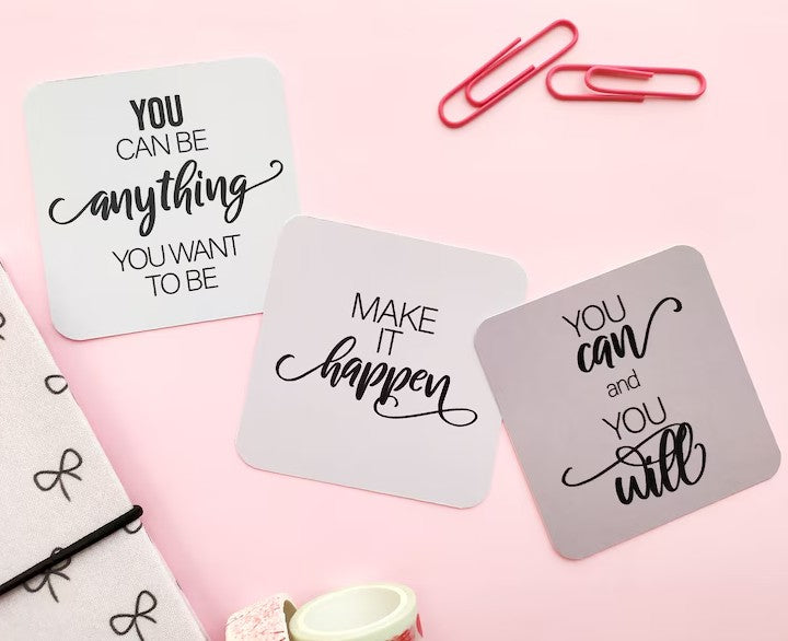 Planner Cards, Journaling Cards, Inspirational Stationery, Neutral Gradient Planner