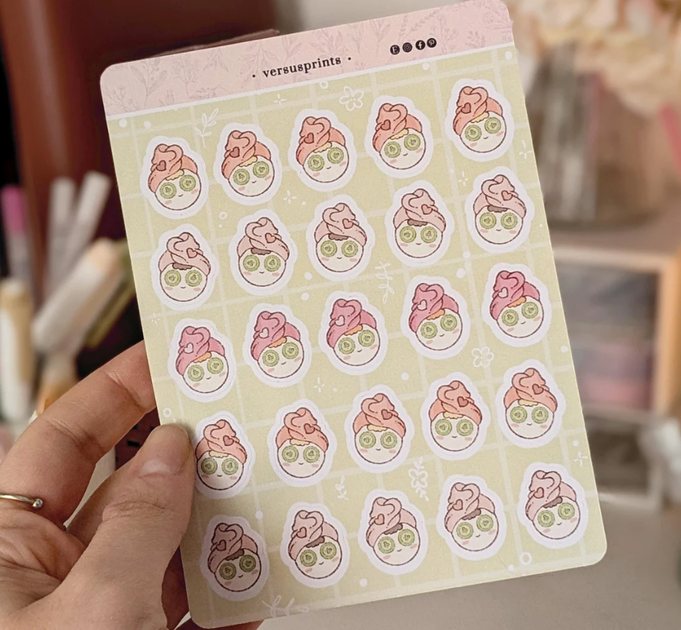 Relax Time Planner Stickers, Me Time Stickers, Doodle Stickers