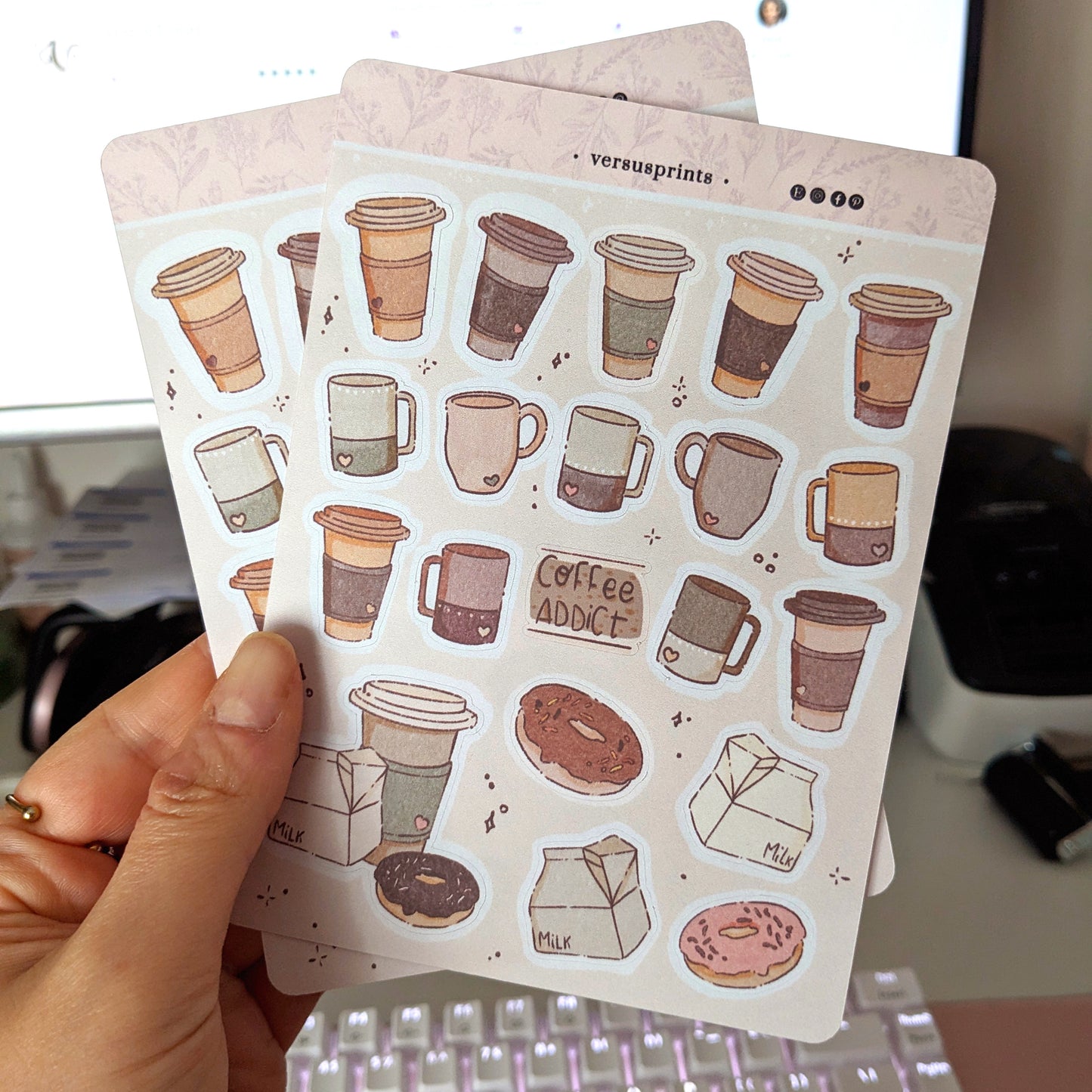 Coffee Mugs Planner Stickers