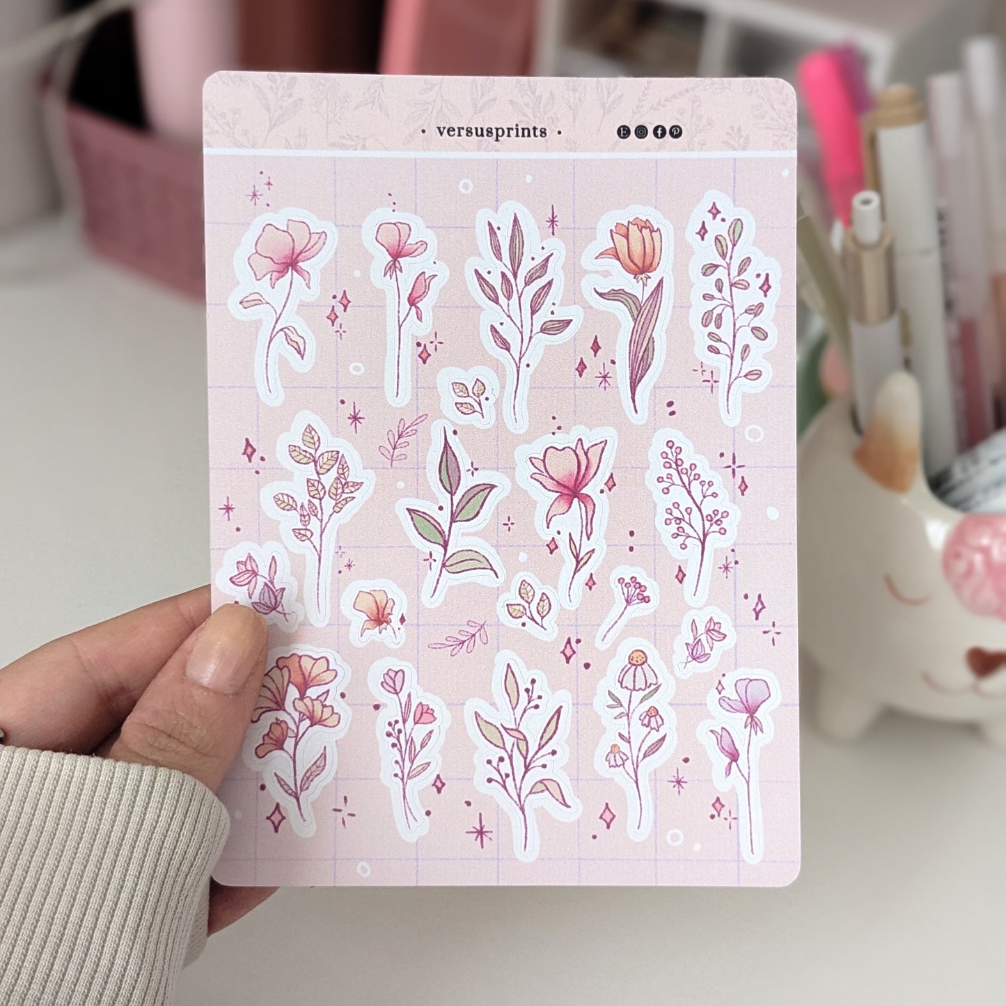 Wild Flowers Deco Sticker Sheet