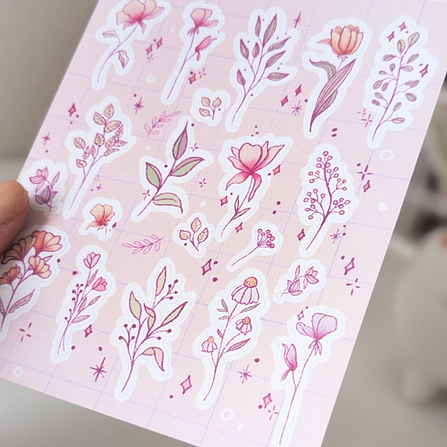 Wild Flowers Deco Sticker Sheet