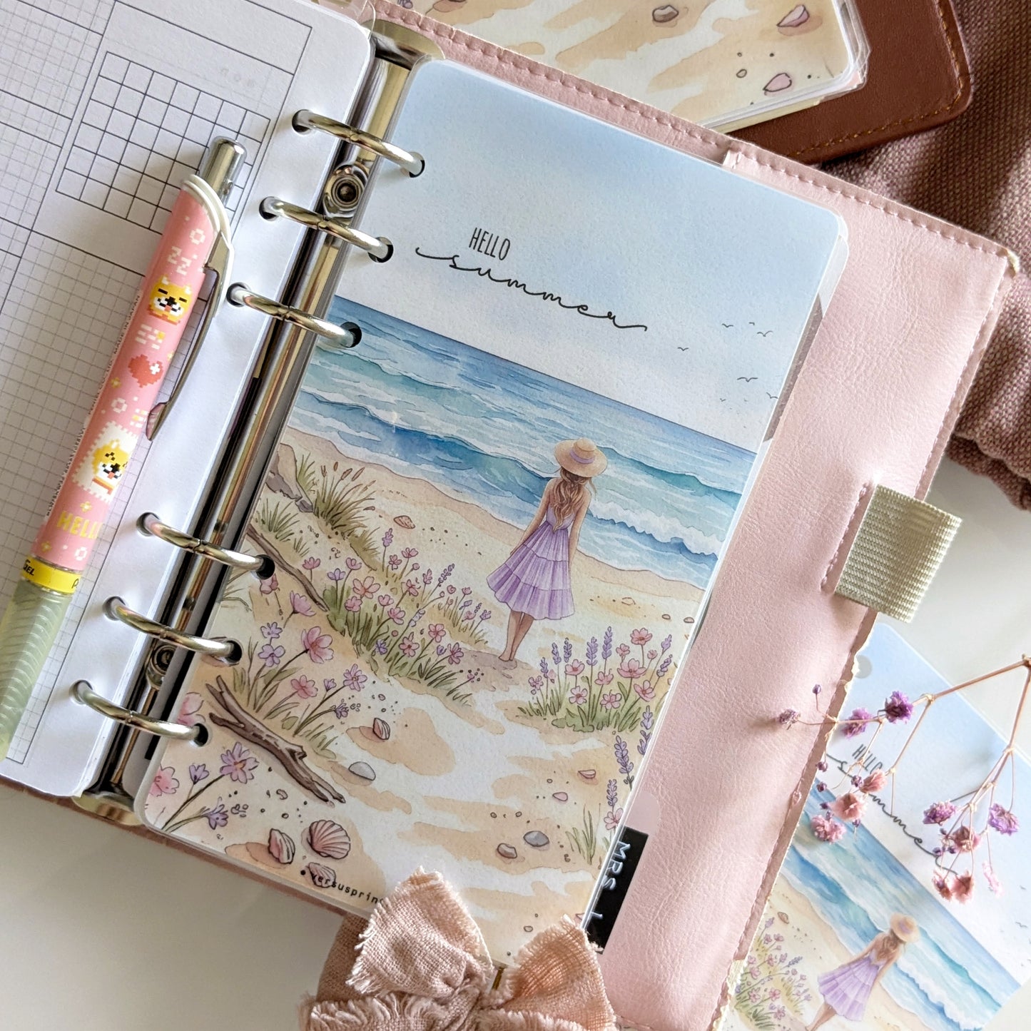 Dashboard Decorativa Estiva per Planner e Agende