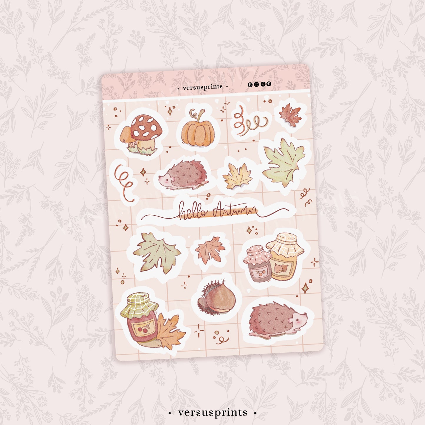 Autumn Planner Sticker Sheet
