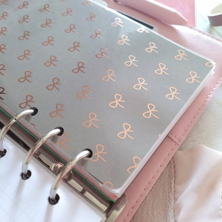 Planner Dashbaord with Rose Gold Foiled Details