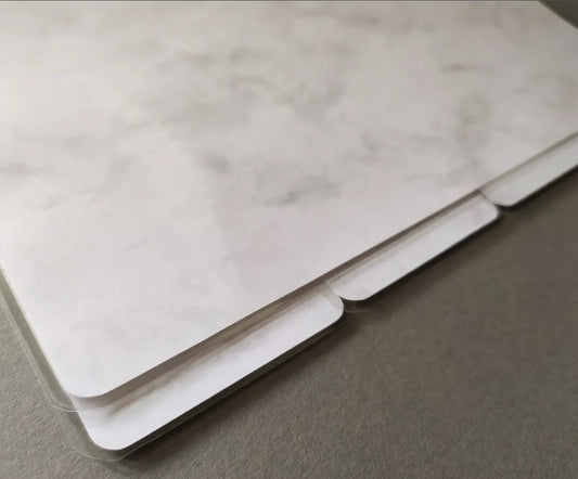 White Marbled Laminated Dividers