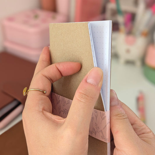 Quaderno Cucito a Mano, Copertina Kraft, 60 facciate, Carta Dotted, a Righe, a Quadretti o Bianca
