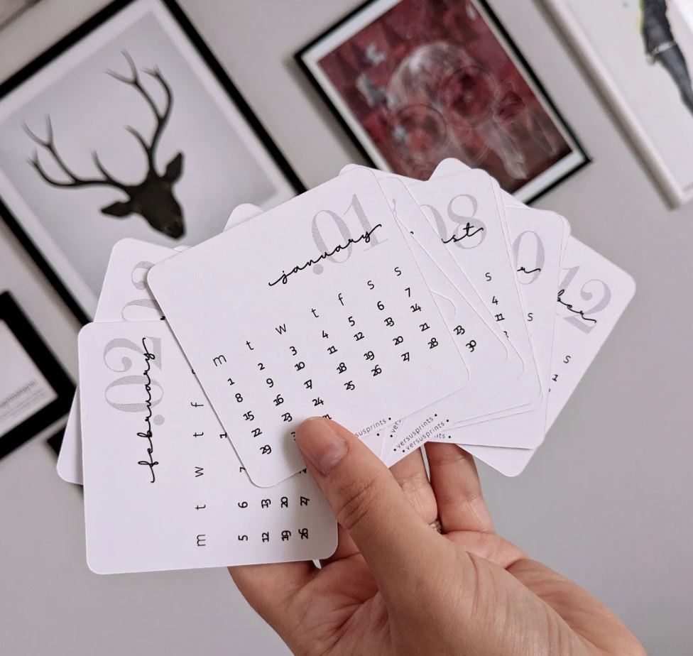 2024 Calendar Planner Cards, Set of 12