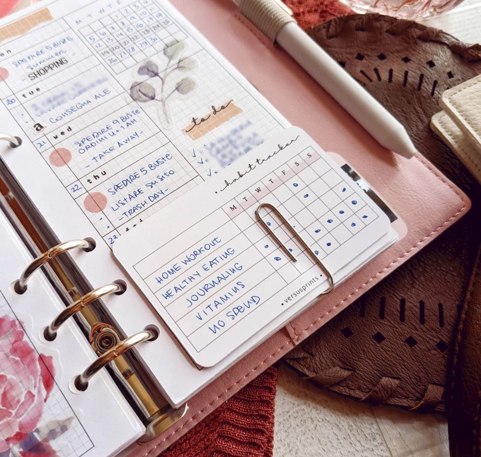 Habit Tracker Journaling Card