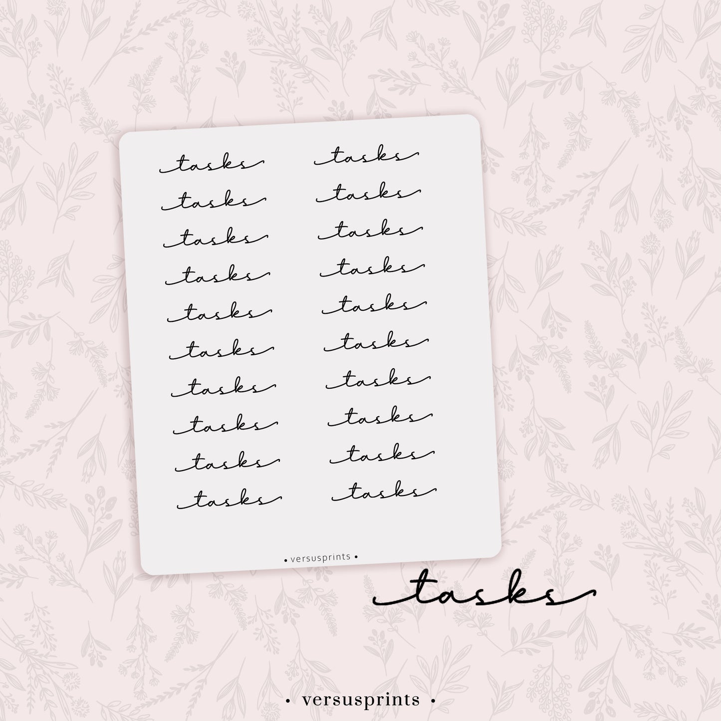 Clear Script Planner Stickers, 20 Functional Transparent Tasks Labels For Minimal Planners