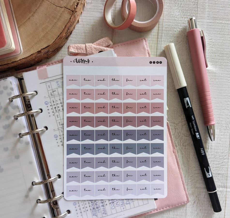 Weekly Stickers, Mini Schedule Functional Planner Stickers