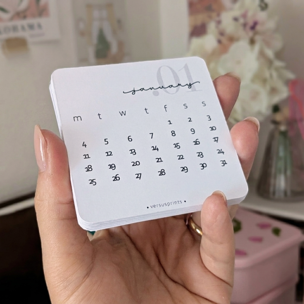 NEW 2027 Planner Cards, Set of 12, 300gsm Cardstock Paper