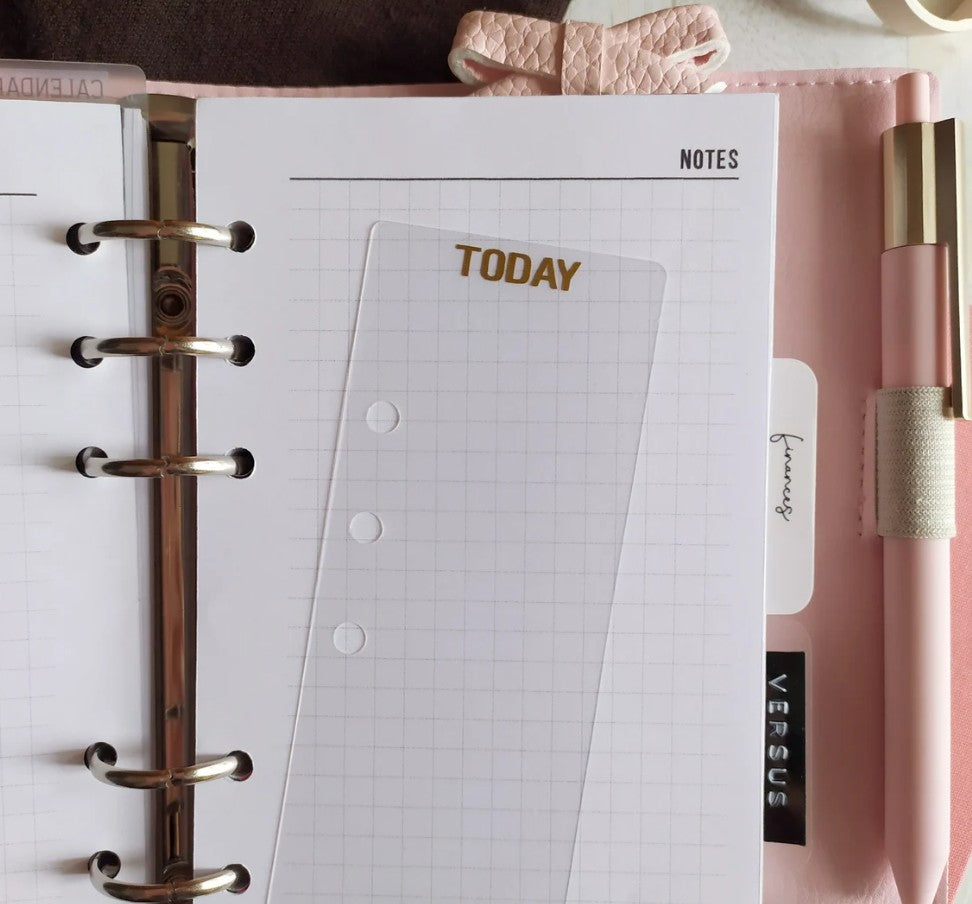 Segnalibro in PVC Trasparente Frosted con Tab TODAY