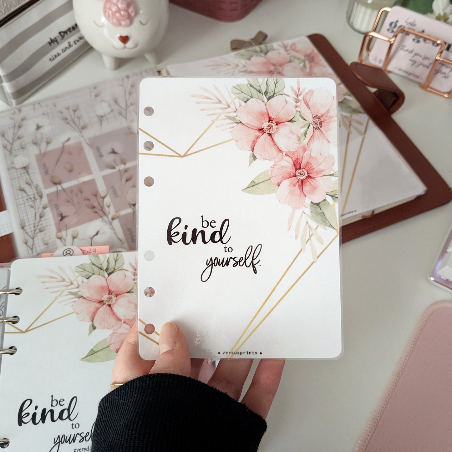 Floral Planner Dashboard, Motivational Quote